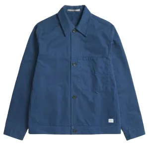 Norse Projects Marcus Canvas Overshirt Workwear Blue