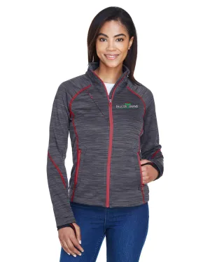 North End Ladies Flux Mlange Bonded Fleece Jacket