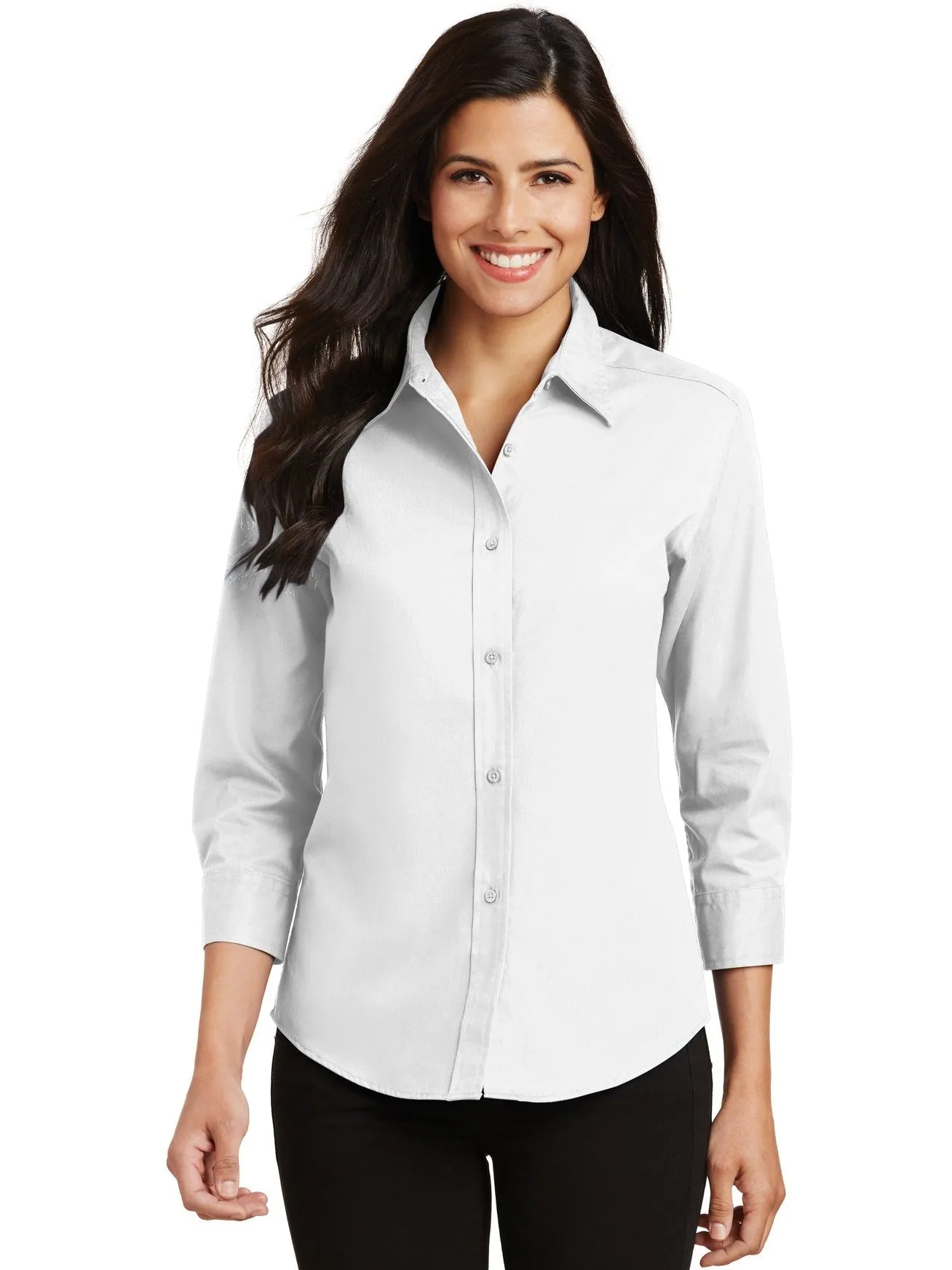 Port Authority Ladies 3/4-Sleeve Easy Care