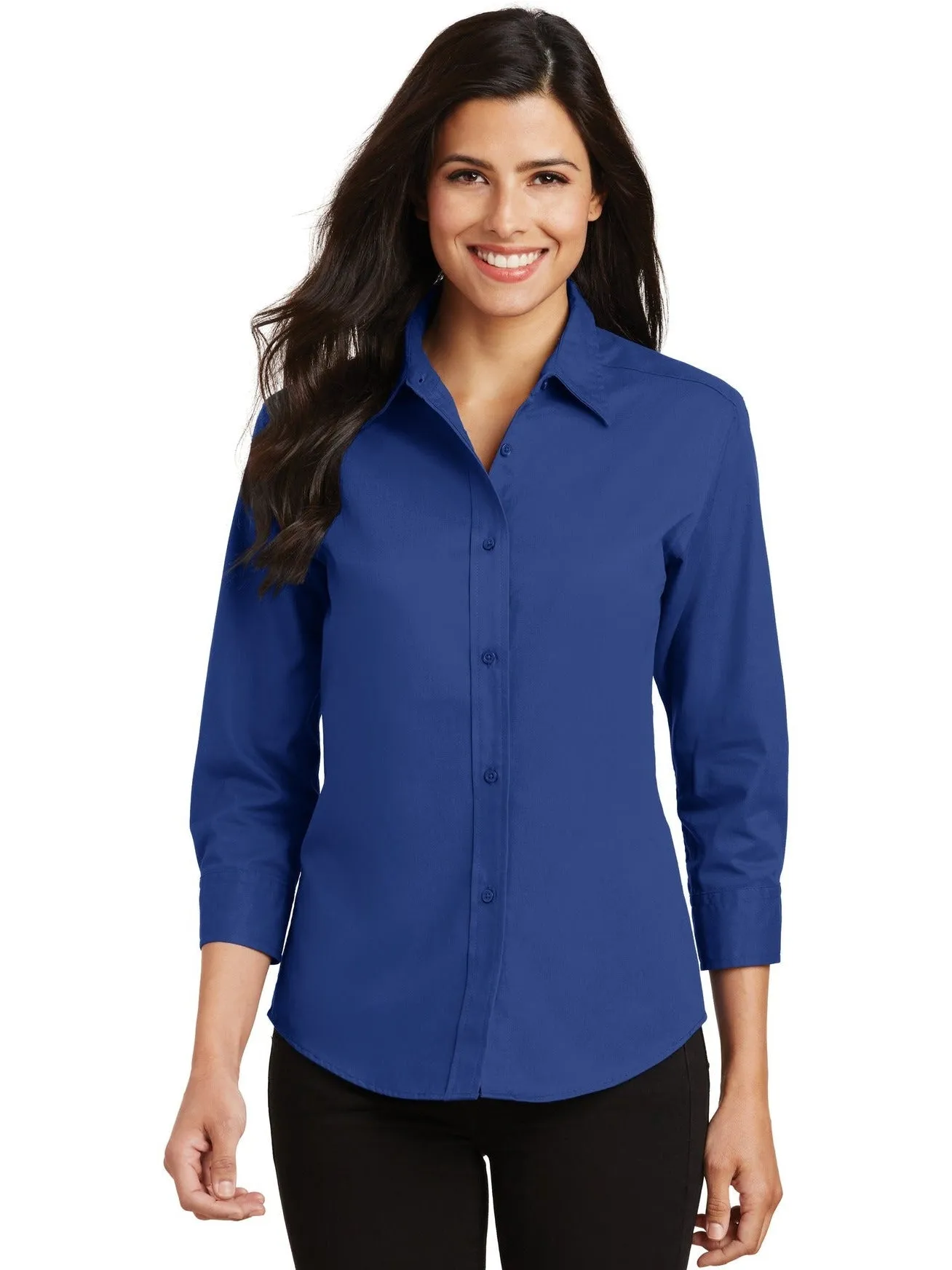 Port Authority Ladies 3/4-Sleeve Easy Care