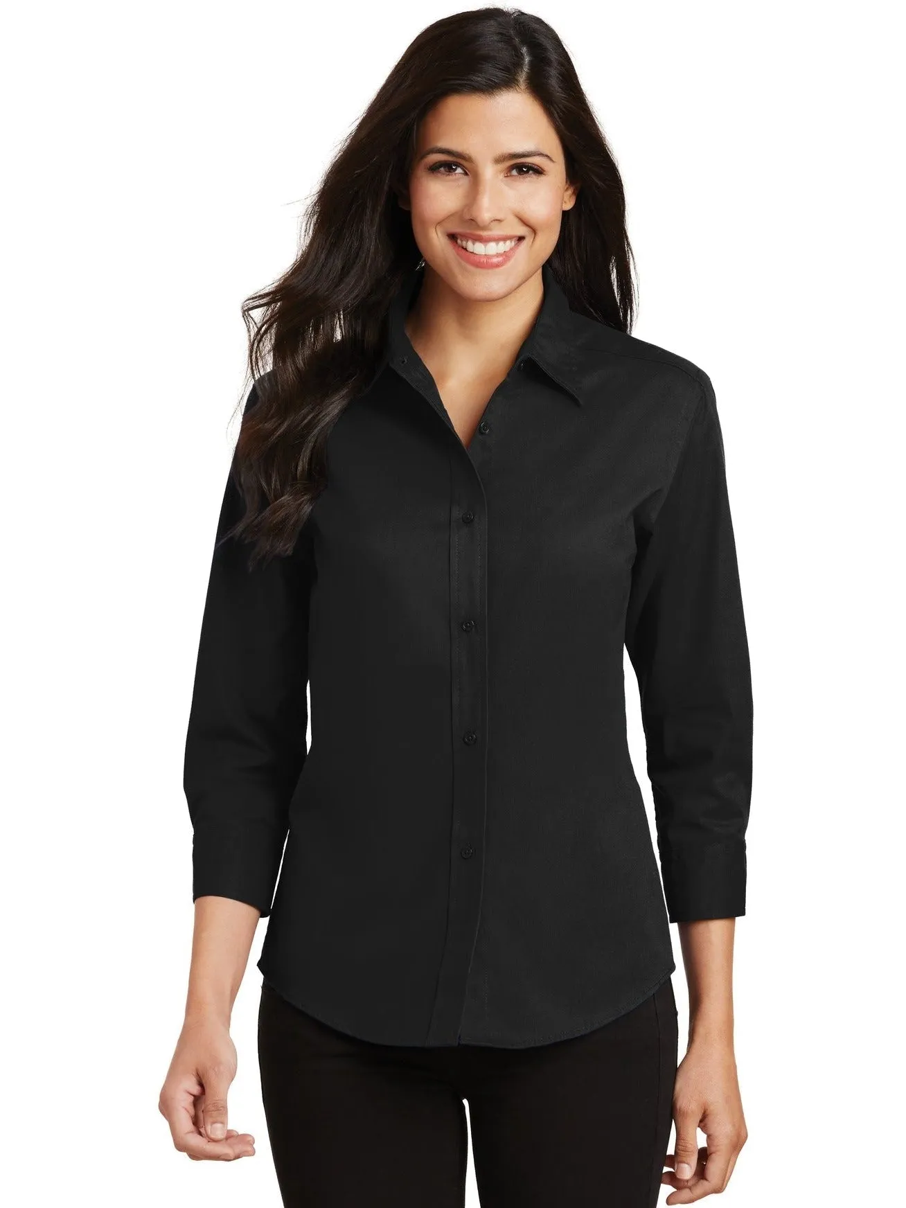 Port Authority Ladies 3/4-Sleeve Easy Care