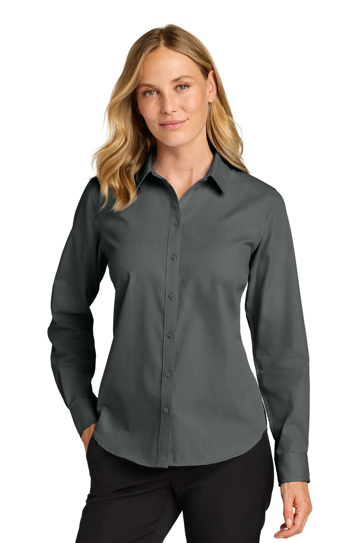 Port Authority Ladies Long Sleeve Nailhead Easy Care Shirt