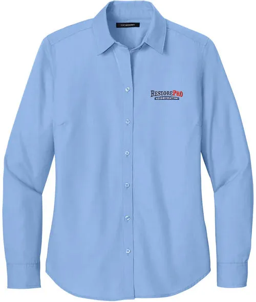 Port Authority Ladies Long Sleeve Nailhead Easy Care Shirt