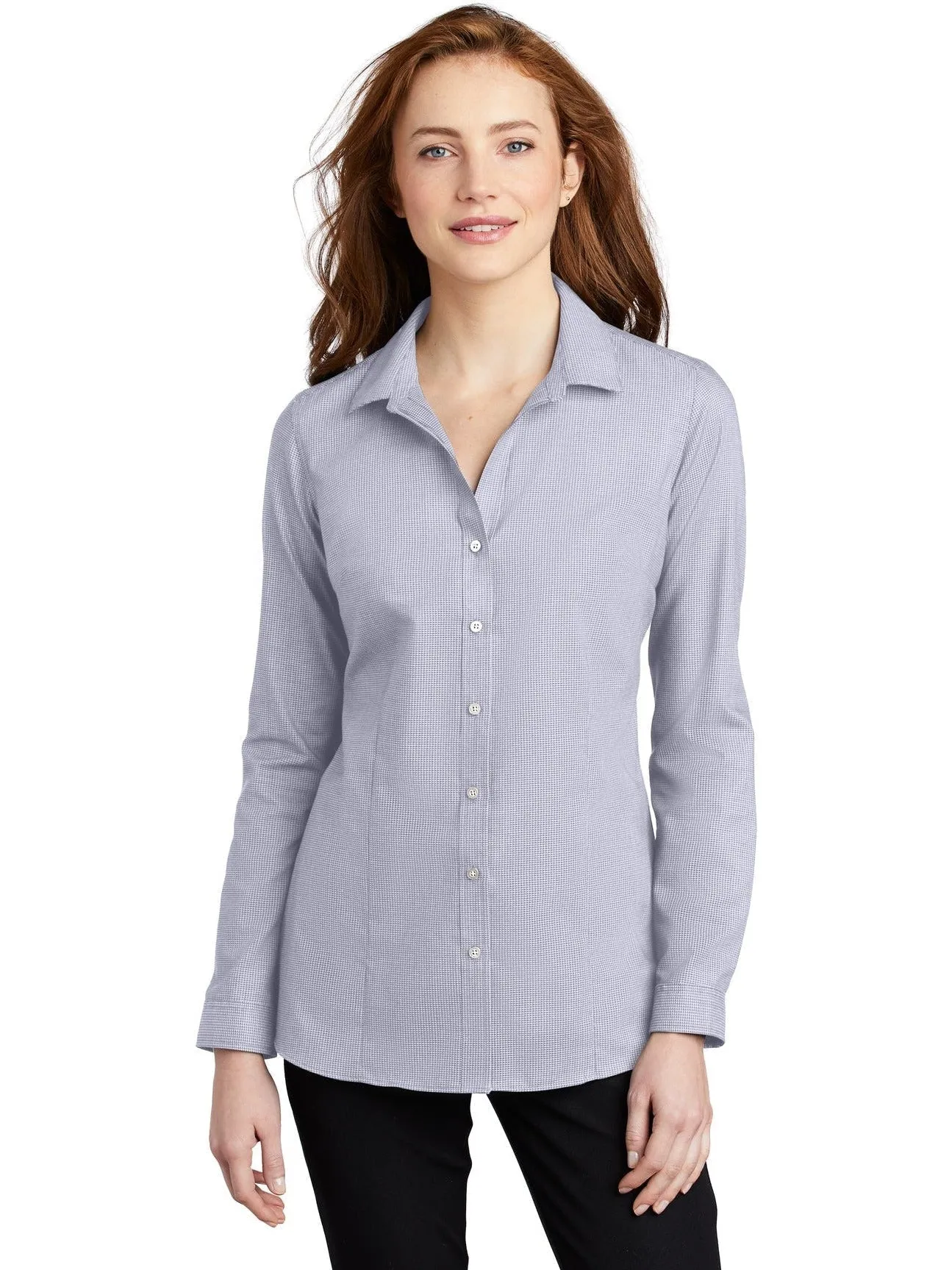 Port Authority Ladies Pincheck Easy Care Shirt