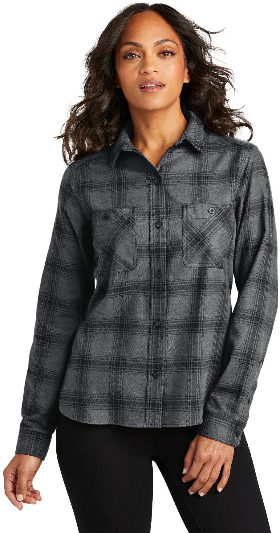 Port Authority Ladies Plaid Flannel Shirt