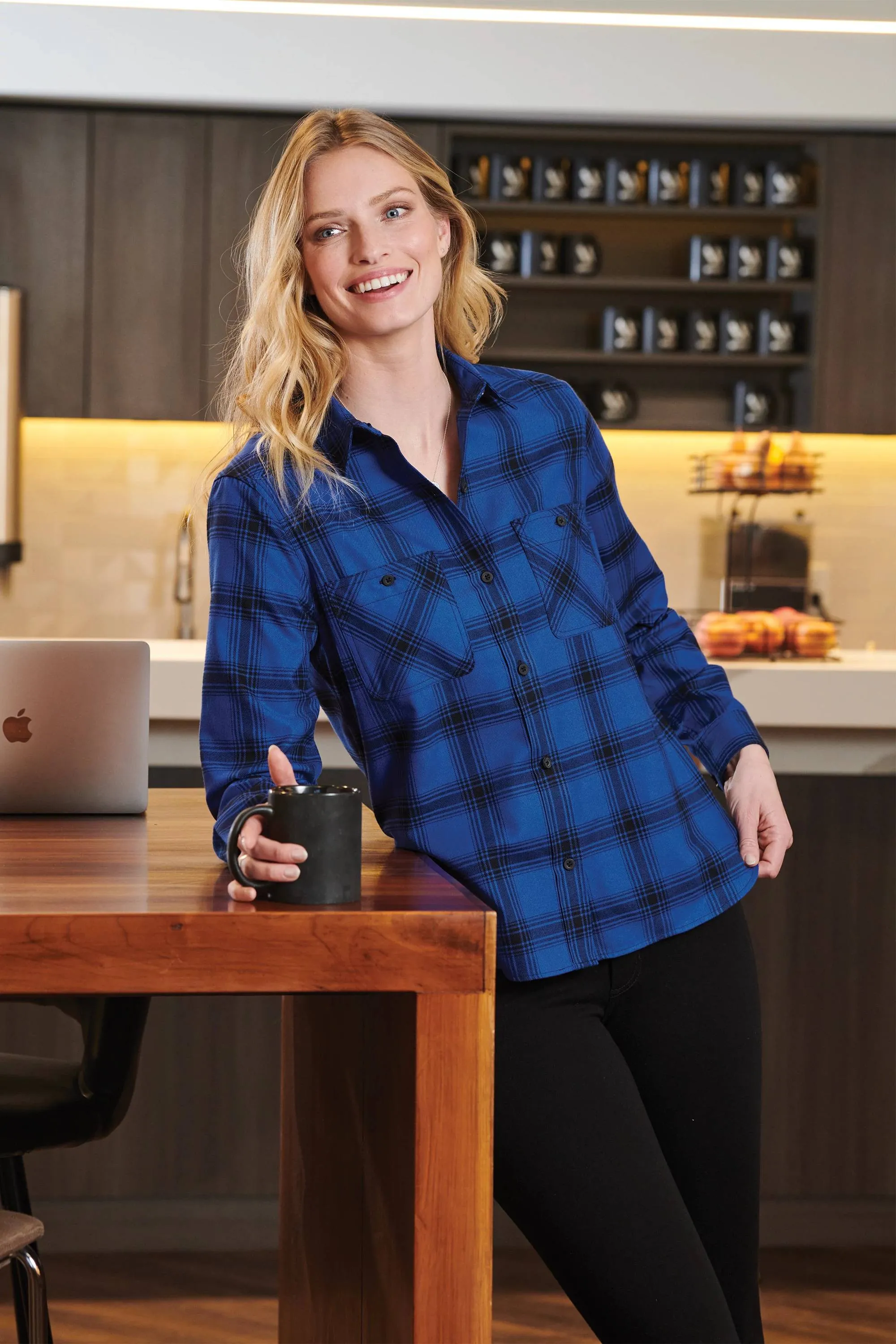 Port Authority Ladies Plaid Flannel Shirt