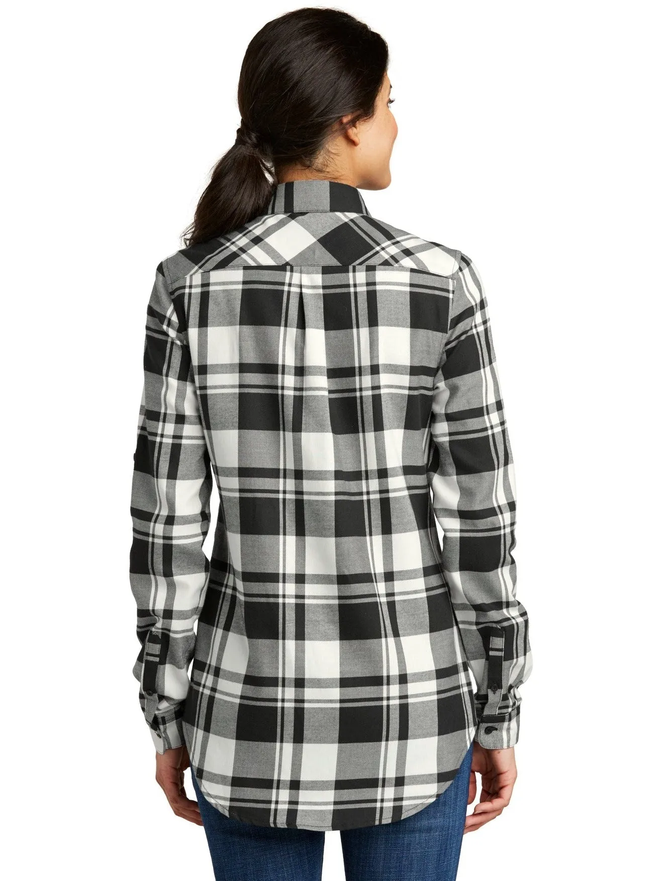 Port Authority Ladies Plaid Flannel Tunic