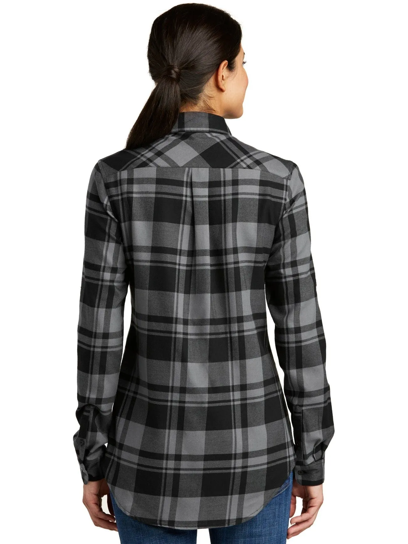 Port Authority Ladies Plaid Flannel Tunic