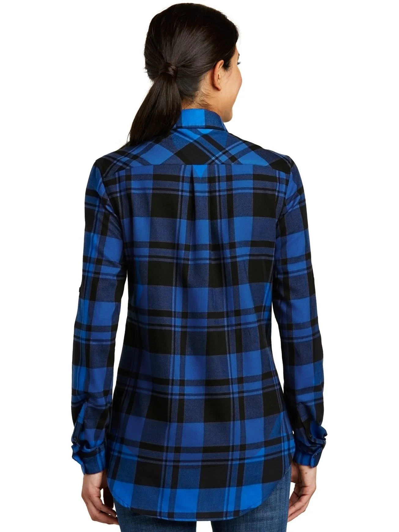 Port Authority Ladies Plaid Flannel Tunic
