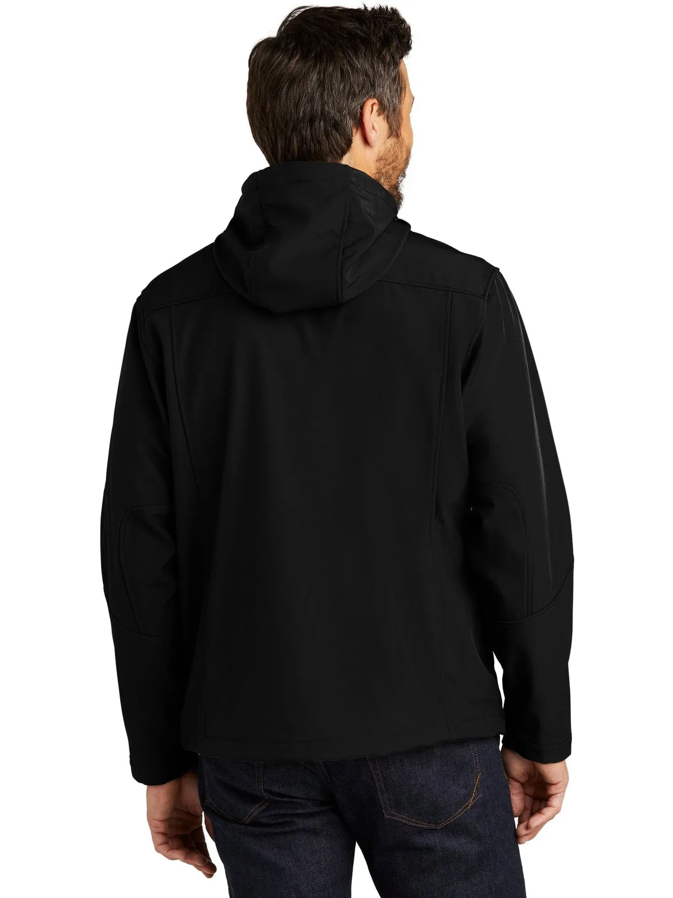 Port Authority Textured Hooded Soft Shell Jacket