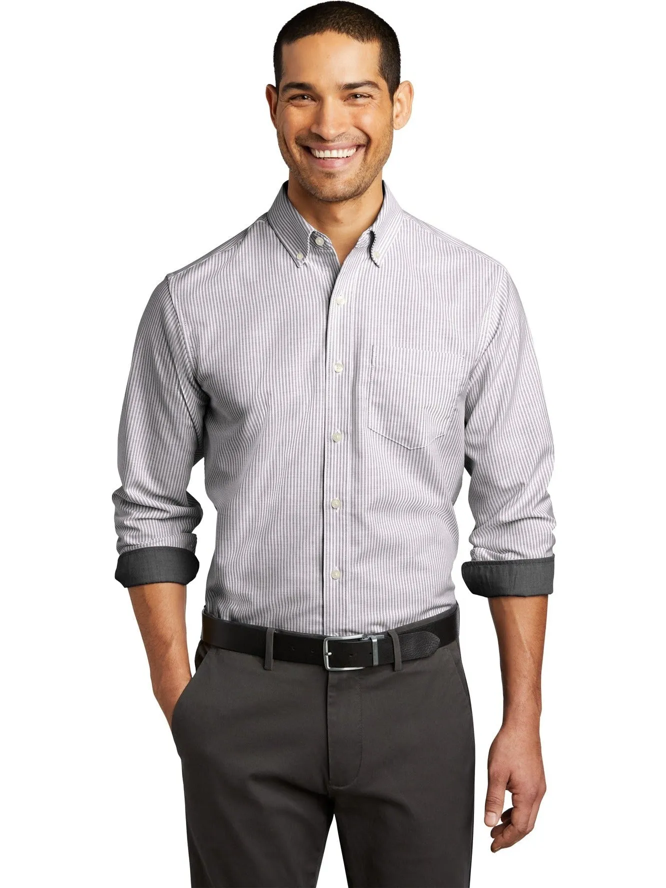 Port AuthoritySuperProOxford Stripe Shirt