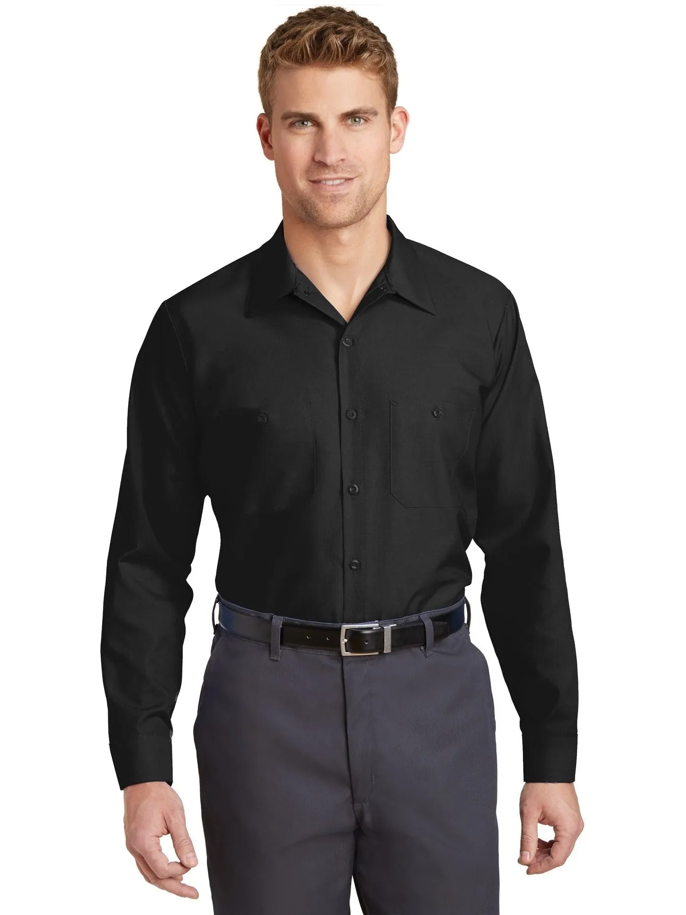 Red Kap Long Sleeve Industrial Work Shirt