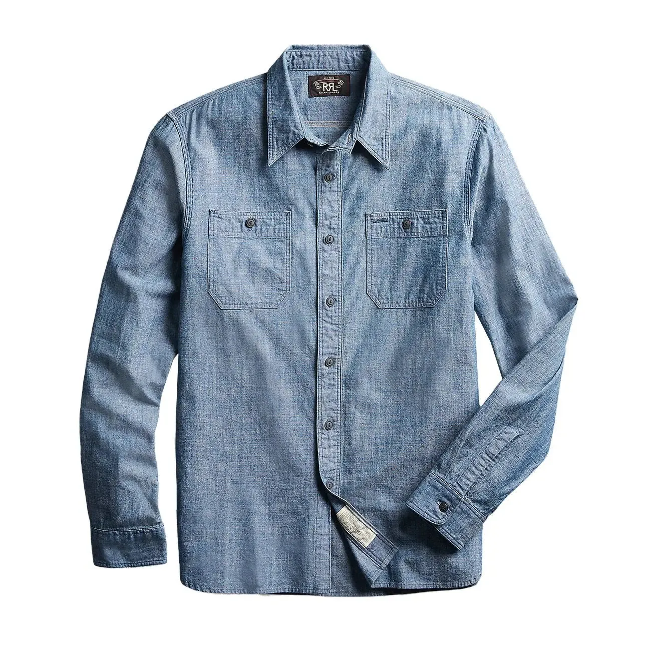 RRL by Ralph Lauren Cameron Workshirt Chambray L/S Rinse