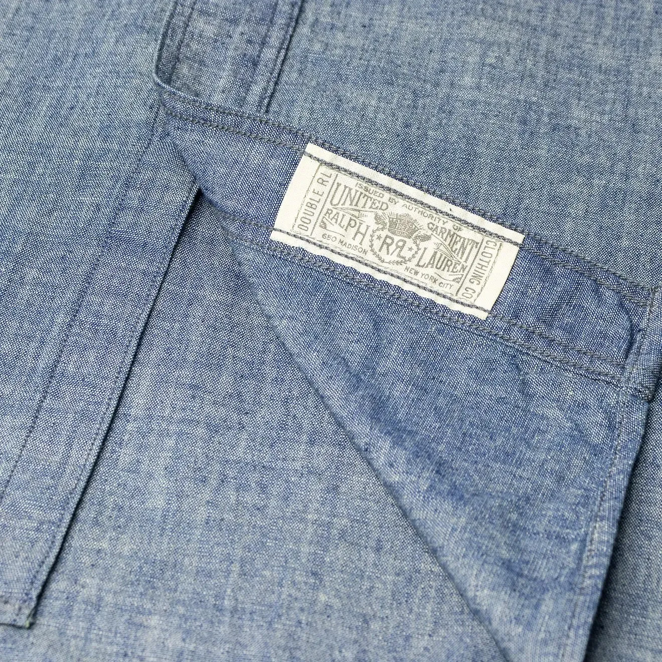RRL by Ralph Lauren Cameron Workshirt Chambray L/S Rinse