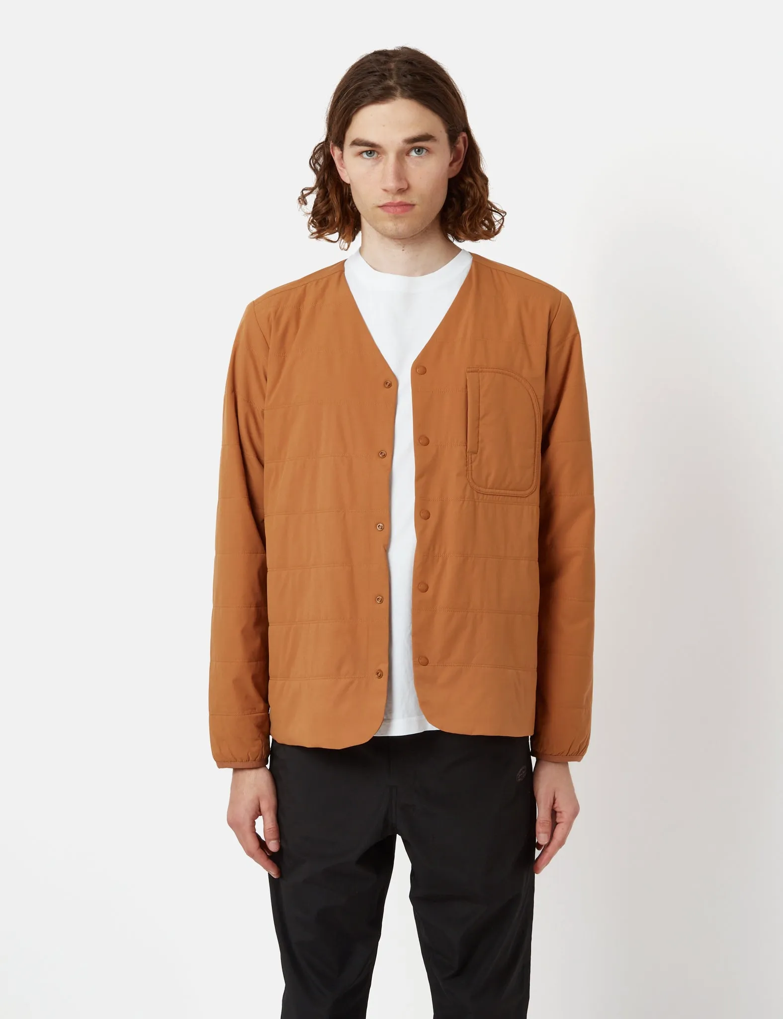 Snow Peak Flexible Insulated Cardigan - Brown