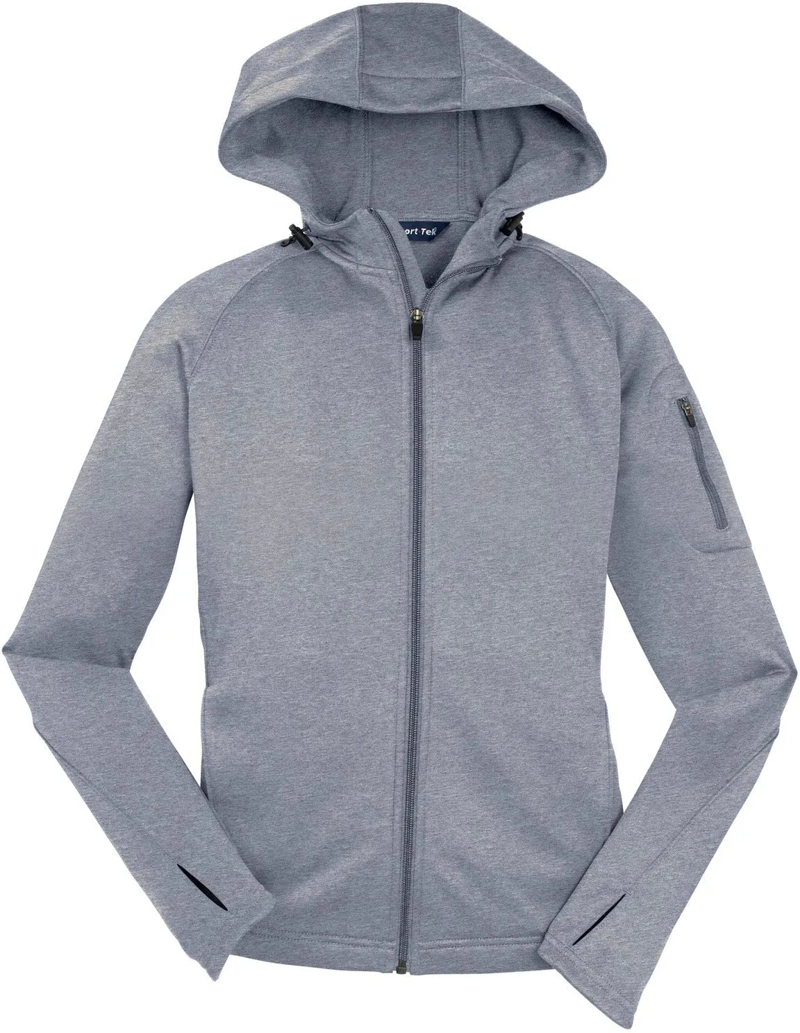 Sport-Tek Ladies Tech Fleece Full-Zip Hooded