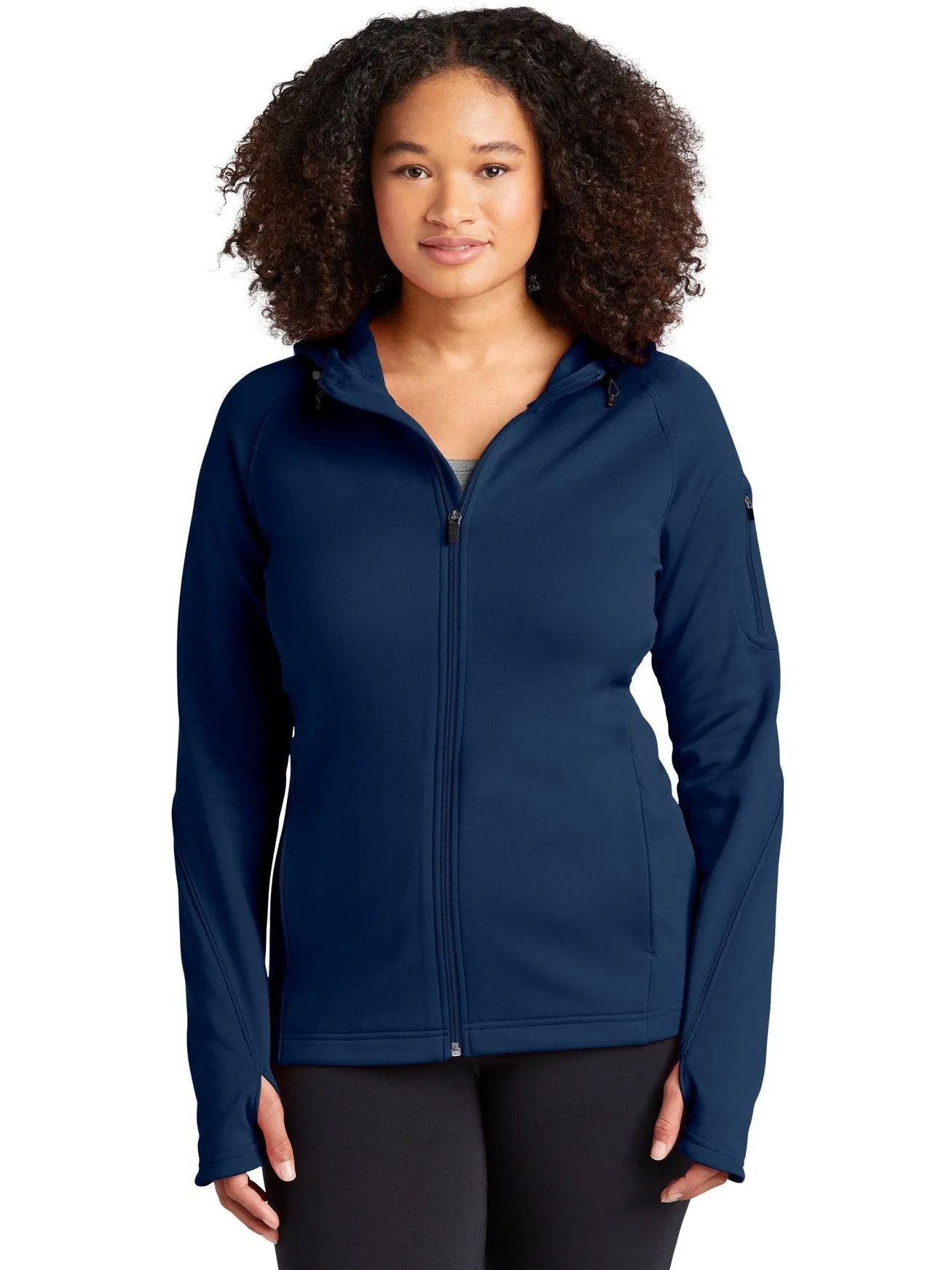 Sport-Tek Ladies Tech Fleece Full-Zip Hooded