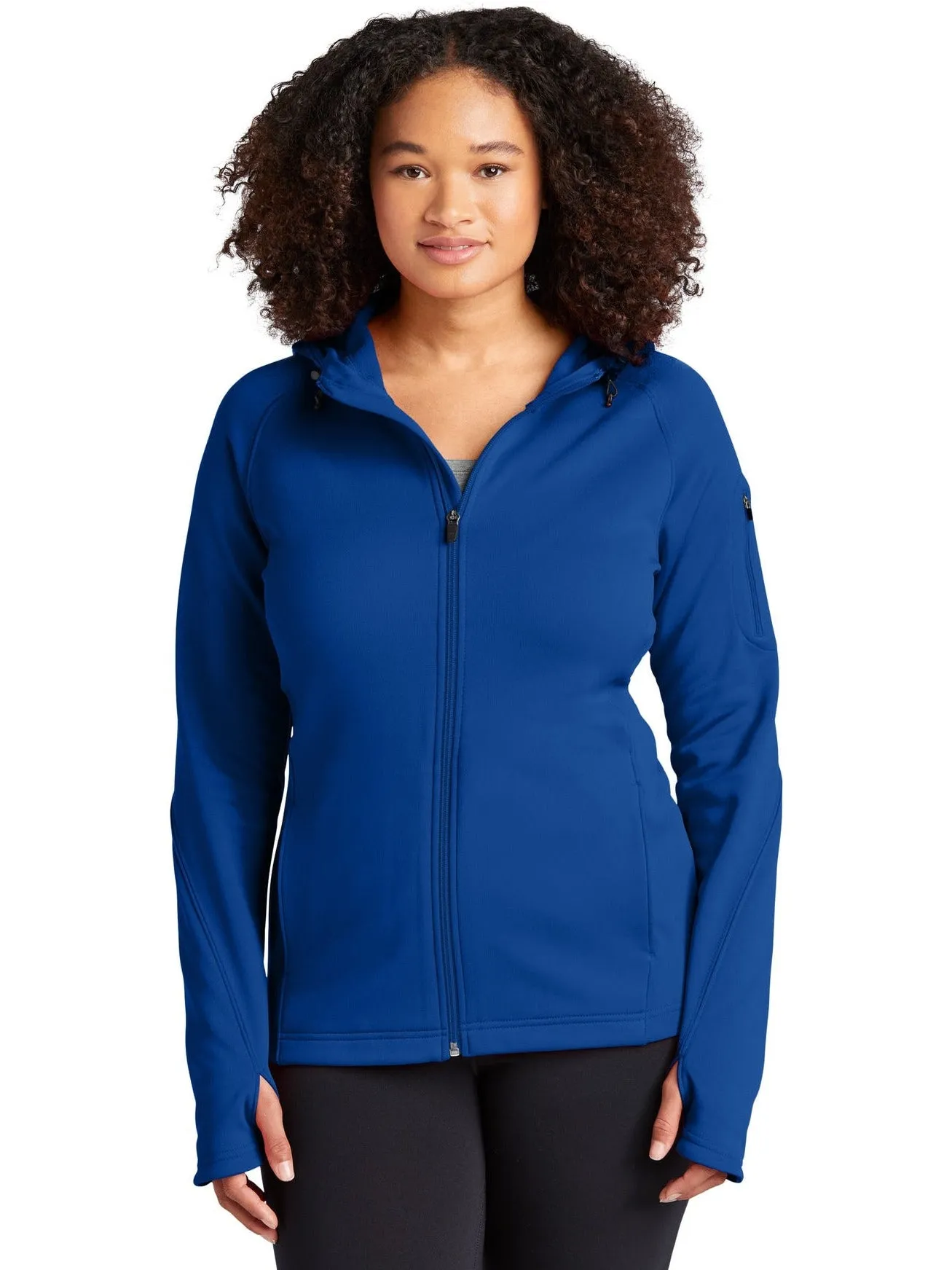 Sport-Tek Ladies Tech Fleece Full-Zip Hooded