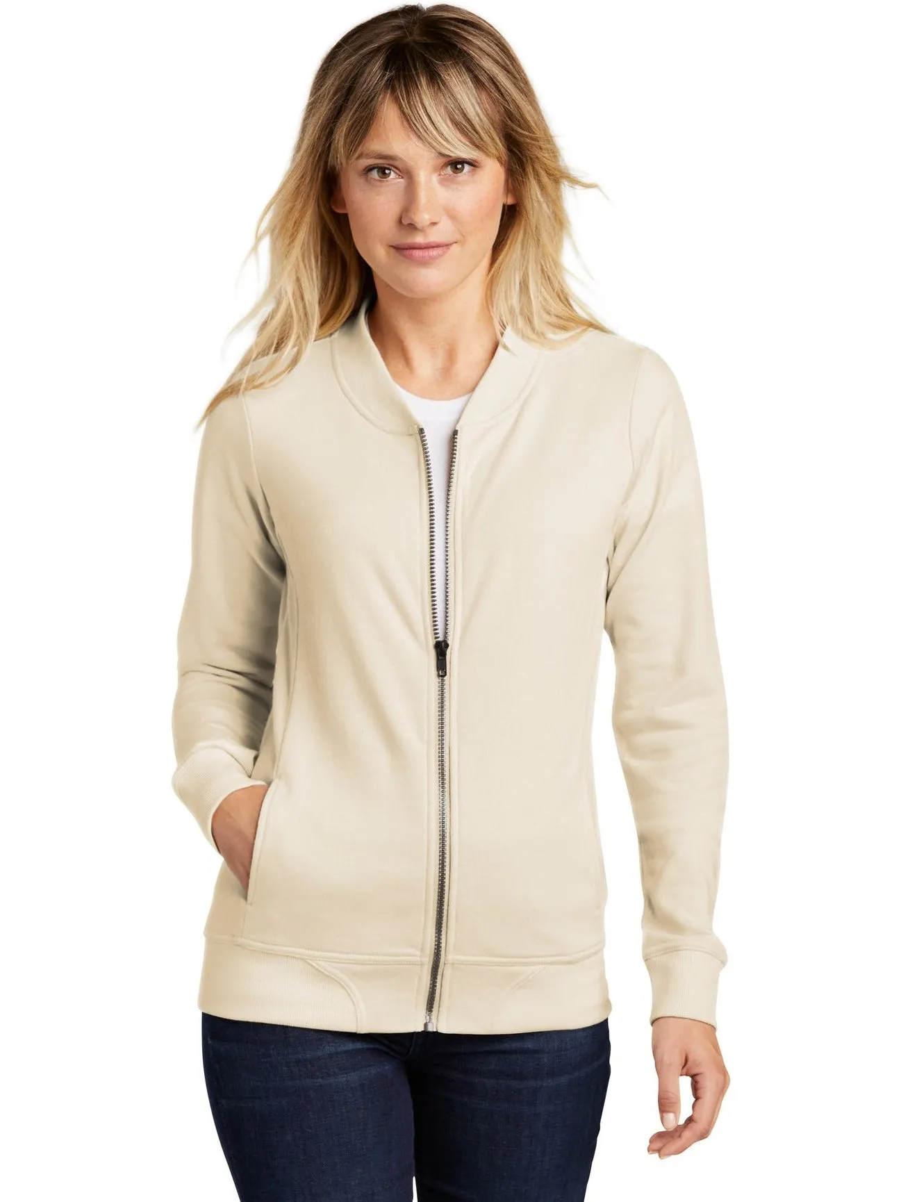 Sport-TekLadies Lightweight French Terry Bomber