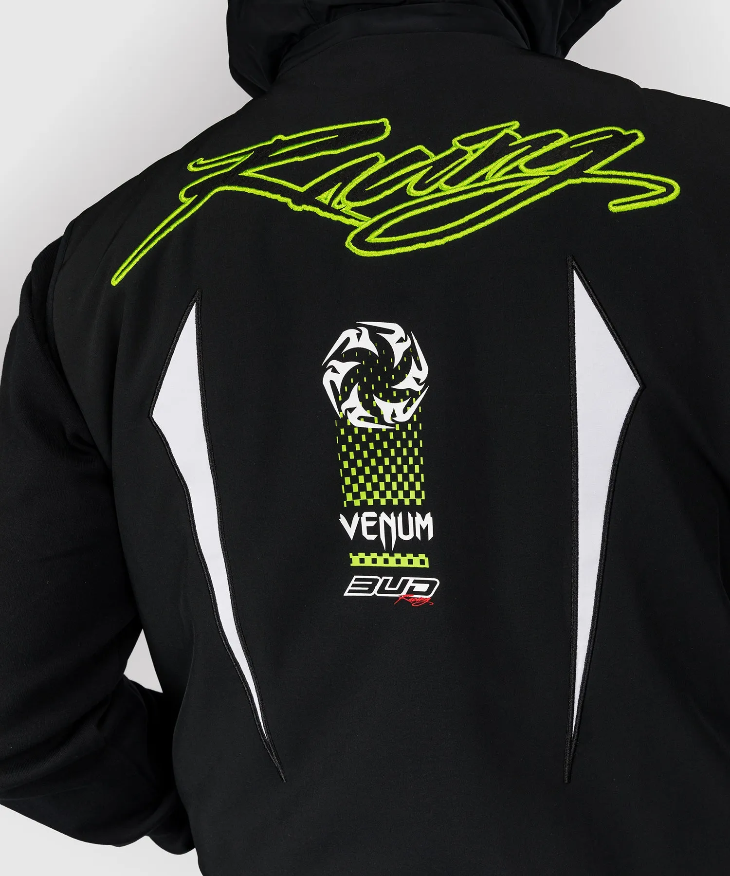 Venum x Bud Racing Down Jacket - Black/White/Lime Green