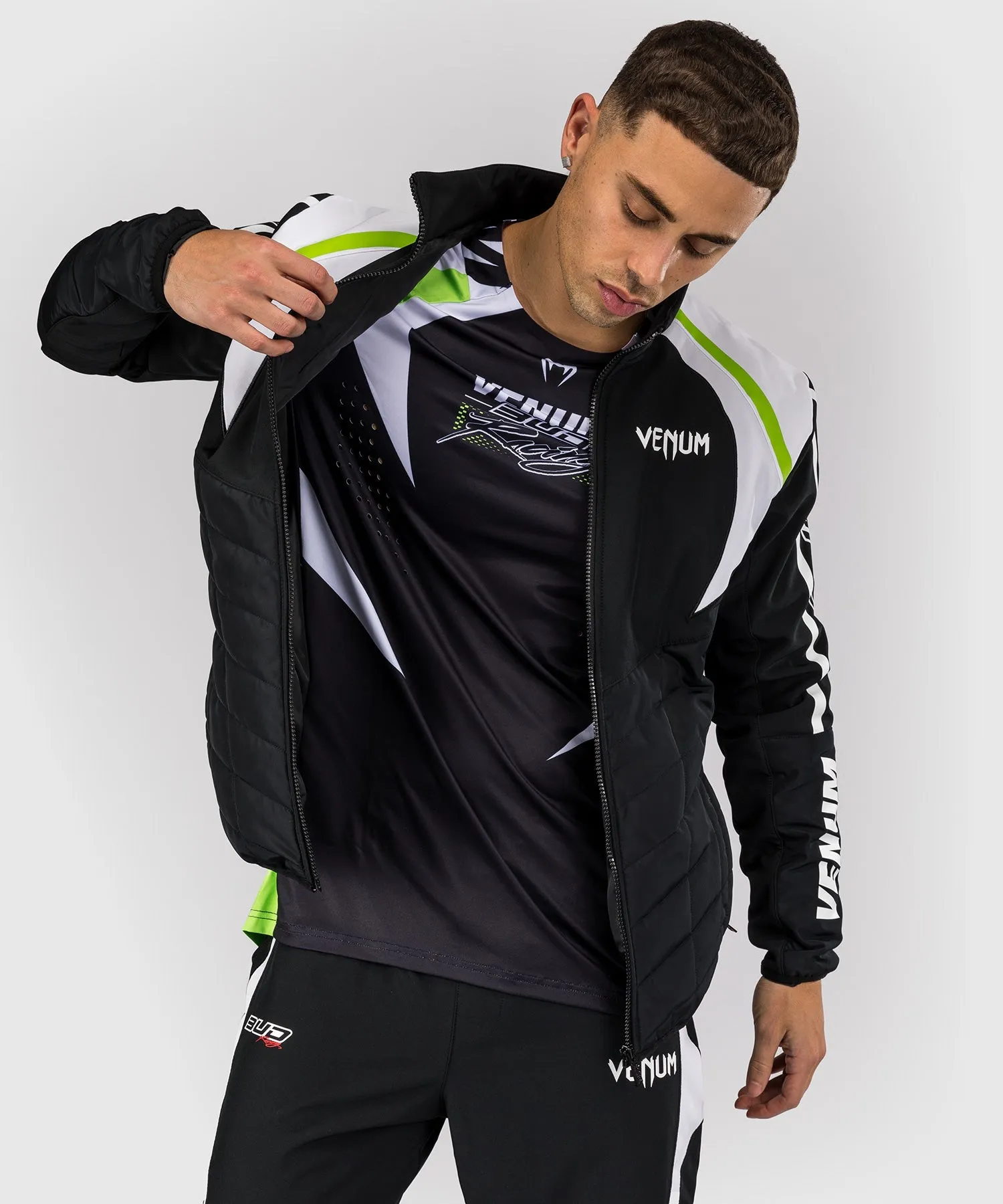 Venum x Bud Racing Men’s Jacket - Black/White/Lime Green